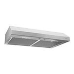 BCSEK130WW Energy Star Certified Ligh Glacier 30-inch Under-Cabinet 4-Way Convertible Range Hood with 2-Speed Exhaust Fan and Light, 300 Max Blower CFM, White