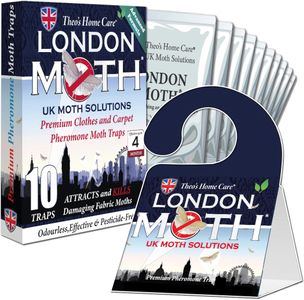 London Moth Killer Sticky Pheromone Traps, 10-Pack – Clothes & Carpet
