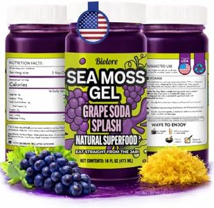Biolore Sea Moss Gel - Grape Splash 16oz, Wildcrafted Irish Seamoss with Essential Vitamins & Trace Minerals, Vegan Superfood Made in USA