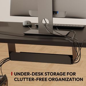SANODESK QS1 Electric Standing Desk – Adjustable Height, Black