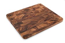 Ironwood Gourmet Acacia Wood End Grain Cutting Board, Oslo Utility Board, 14" x 16"