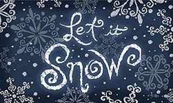 Toland Home Garden Let It Snow 18x30-Inch Decorative USA-Produced Standard Indoor-Outdoor Designer Mat 800095