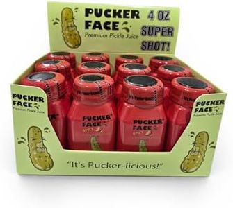 Pucker Face Hot and Spicy Pickle Juice, 4 Fl Oz (Pack of 10) (Hot and Spicy)
