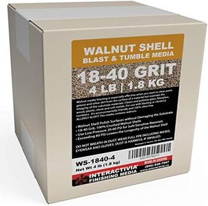 4 lbs or 1.8 kg Ground Walnut Shell Media 18-40 Grit - Fine Walnut Shells for Tumbling, Vibratory Or Blasting