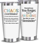 NewEleven Christmas Gifts For Women – Chaos Coordinator Gifts For Women, Boss, Manager, Coworker, Best Friend - Appreciation, Inspirational Gifts For Teacher, Nurse, Social Worker – 20 Oz Tumbler