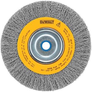 DEWALT Wire Wheel for Bench Grinder, Crimped, 6-Inch (DW4905)