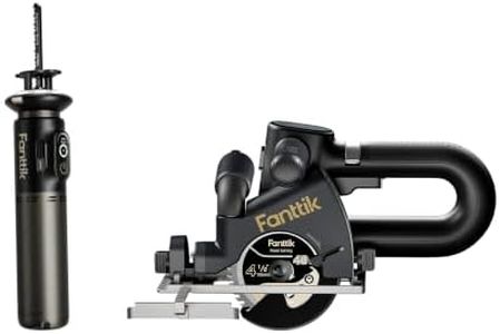 Fanttik R11 Pro Cordless Mini Reciprocating Saw for Wood & PVC Cutting & Fanttik O11 Apex 4-1/2 inch Cordless Circular Saw, 4700RPM Brushless Motor