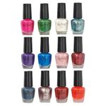 Technic Mini Nail Varnish 12 Piece Gift Set - Selection of Versatile Colours - Vegan & Cruelty Free