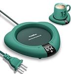 Coffee Mug Warmer for Desk, Cup Warmer with Auto Shut Off, Mug Warmer Plate for Coffee, Milk, Tea, Beverage - Mug Heater for Travel, Home and Office (Green)