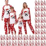 Matching Christmas Pajamas Christmas Mens Pajamas Matching Set Pajamas Family Flannel Pajamas for Women Set Holiday pj Sets for Woman Mens Fleece Pajama Pants Xmas pjs Men Womens pjs Sets Clearance