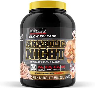 Max's Anabolic Night Slow Release Protein Powder, Chocolate Mousse, 1.82kg