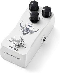RVONE Analog Delay Guitar Pedal for Electric Guitar, Vintage-Style Guitar Effects Pedal with Warm Echo, Electric Guitar Pedal True Bypass & Durable Aluminum Metal Chassis