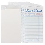 Belle Vous 100 Sheets Restaurant Pads (10 Pack) - Single Page Food Order Pad for Waitress & Waiter - Server Notepad for Writing Memo - Guest Check Pads for School, Office & Restaurants