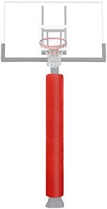 VANCL Heavy Duty Pole Padding Outdoor Round Basketball 3-4 Inch Pole Pad Wrap Around - Waterproof Durable Basketball pole pads for Player Protection for Training Red Pole Pad (2" Thick Foam,72" Tall)