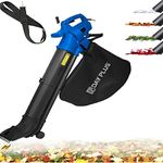 3500W Garden Leaf Blower & Vacuum Shredder, 3 in 1 Electric Leaf Blower with 35L Leaf Collection Bag and Carry Strap, Variable Speed, Lightweight Compact Garden Vacuum Hoover for Home Garden Use