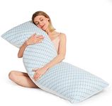 VAINOC Body Pillow,Pregnancy Pillows for Sleeping body pillows for adults Bed Pillow for Side Sleeper Shredded Memory Foam Cooling Pillow Cover,Cuddle Pillow