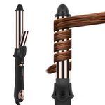 Rotating Curling Iron, 32mm/1.25 inch Automatic Hair Curler for Big Curler, Nano Titanium Coating Curling Tongs, LCD Display, Auto-Shut Off & Dual Voltage, Negative Ion, 120-210℃