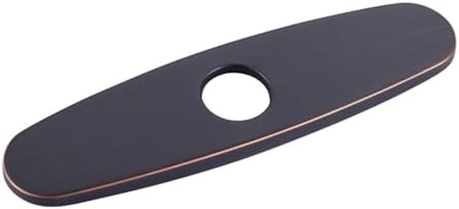 Faucet Plate, ALEASHA Kitchen Sink Cover Stainless Steel Plate for 1 or 3 Hole Bathroom or Kitchen Sink Faucet 10 Inch Escutcheon Hole Covers, Oil Rubbed Bronze