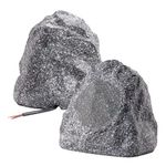 Theater Solutions 2R4G Outdoor Rock Speakers, Granite Grey