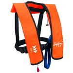 Suplmv Inflatable Life Jacket Life Vest Basic Automatic/Manual (Click to Select Orange Manual)