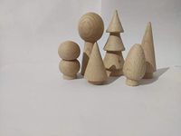 ultra design Wooden Tree Toy (Small) - Pack of 6 showpiece