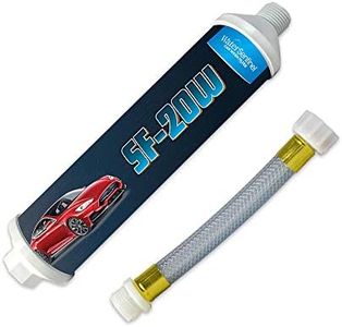 WaterSentinel SF-20W Spotless Car Wash Inline Deionized Water Garden Hose Water Filter & Extension Adapter for RV, Boat, Marine, Motorcycle, Home, Windows, Spot Free Wash, Solar Panels