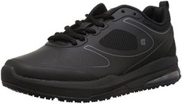 Shoes for Crews Revolution II, Women's Work Shoes, Slip Resistant, Water Resistant, Black, Medium and Wide Sizes, Black, 7.5