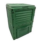 HuggleGreens Plastic Garden Compost Bin 300 Litre Outdoor Eco Composter Soil Recycling Storage Box