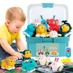 HahaGift Animal Car Toys for 1 Year Old Boys Gifts, Baby Boy Toys 12-18 Months Truck Toy, Pull Back Cars for 1 2 Year Old Girls, 1 Year Boy Birthday Gift for Childrens Toddler Toy 1-2 Years