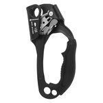 NewDoar UIAA & CE Certified Hand Ascender Rock Climbing Tree Arborist Rappelling Gear Equipment Rope Clamp for 8~13MM Rope-Right Hand Pro Black