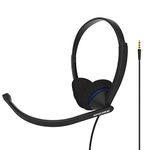 Koss CS200i On-Ear Communication Headset, Boom Microphone, Wired with 3.5mm Plug, Black