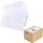 Shipping Label Sleeves, 7.5”×5.5”Self-Adhesive Shipping Label Sleeves, Packing List Envelopes, Clear Top-Loading Packing List, Shipping Labels Pouches for Shipping Labels/Files, 100 Pack.