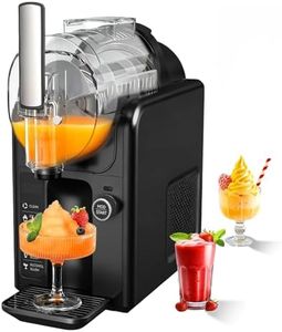 AIZYZYO 5 IN1 Slushie Machine Frozen Drink Machine, 2L Slushy Machine for Slushies, Parties & Cocktails, 15-Min Quick Prep, Auto-Clean, No Ice Needed, Including 6 FREE Colorful Spoon Straws