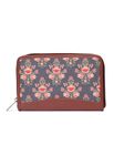 ZOUK Women's Handmade Vegan Leather Wallet with Indian Print - Multicolour