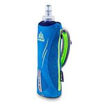 AONIJIE Quick Grip Handheld Soft Water Bottle for Running, Hand Strap Hydration Pack with 500ml Handheld Soft Flask Water Bottle (Blue)