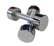 Ader Chrome Dumbbell, Sold as Pairs