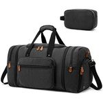 Sport Gym Duffel Bag for Men 40L Travel Duffel Bags with Shoulder Strap Bag Large Capacity Durable Lightweight Bag with Shoes Compartment, Black