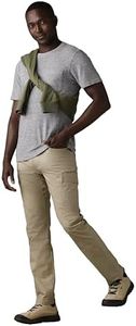 prAna Men's Standard Double Peak Pant, Sandbar, 36W x 32L