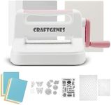 CraftGenes Die Cutting Machine and Embossing Machine – 6'' Opening Size for Cardmaking, Scrapbooking, and DIY Crafts – Complete Set with A5 Die Cuts, Embossing Folders, and Plates(Pink)