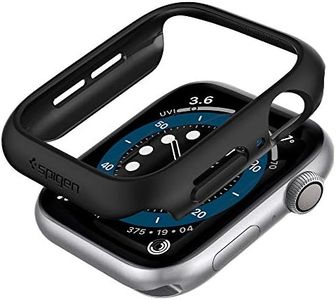 SPIGEN Thin Fit Case Designed for Apple Watch Series SE2/6/SE/5/4 (44mm) Case Slim Hard Cover - Black