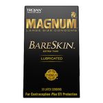 TROJAN Magnum Bareskin 10 Pack Condoms