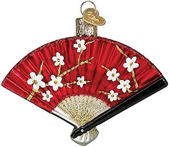 Old World Christmas Ornaments Folding Fan Glass Blown Ornaments for Christmas Tree