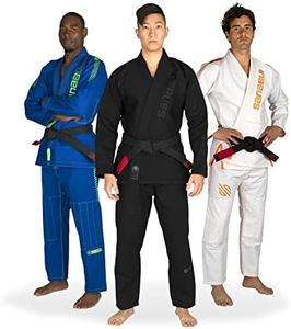 Sanabul Highlights Pro Brazilian Jiu Jitsu Gi BJJ Gi for Men | Competition Kimono BJJ Adult Gi | Premium Lightweight Fabric (AllBlack, A2)