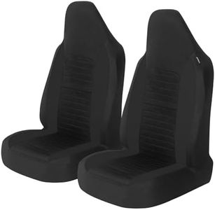 AUTOYOUTH Fundas de asiento de coche con airbag, universal, color negro