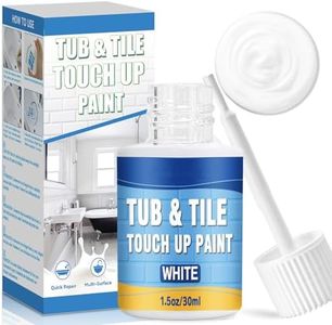 Tub and Tile Paint, White Touch Up Pen for Countertops, Repairs Bathtub, Sinks, and Appliances, Porcelain Paint for Any Scratches Spots (White)
