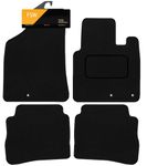 FSW - Tailored Mats - Fits HYUNDAI Santa Fe 2009-2012 - Black Carpet - Anti Slip Mat - Non Slip Car Floor Mat, Fitted With Clips & Granulated Backing - 4 Pc Floor Mat Only