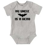 Uncle Is Batman Funny Cute Baby Nerd DC Comic Romper Bodysuit