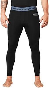 Elite Sports New Item Workout Standard MMA BJJ Spats Base Layer Compression Pants Tights, Black, Large