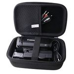 waiyu Hard Carrying Case for Canon VIXIA HF R800/HF R600/HF R80 Portable Video Camera Camcorder