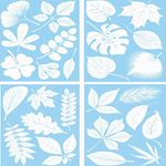 DACUAN Leaf Window Sticker, 26Pcs Anti-Collision Window Stickers, Window Decals for Bird Strikes Window Clings Glass Alert Prism Decals Prevent Birds Strikes Decorate Glass